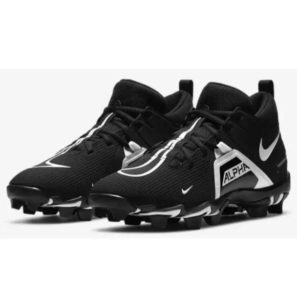 Nike Alpha Menace 3 Shark Football Cleat Black CV0584-001 mens 11.5 wide - Picture 1 of 7